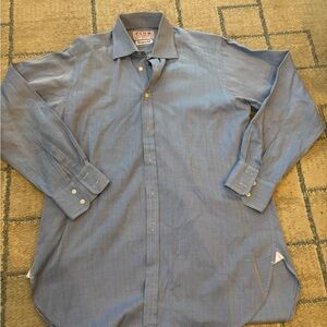 PINK Thomas Pink Men's Blue Dress Shirt